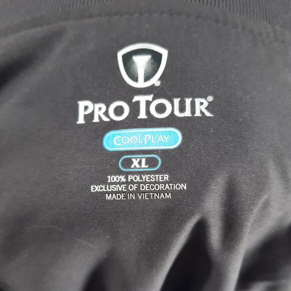 Pro Tour Golf Pullover Navy Windbreaker Jacket Men's Size XL V Neck Long Sleeve - Picture 4 of 5